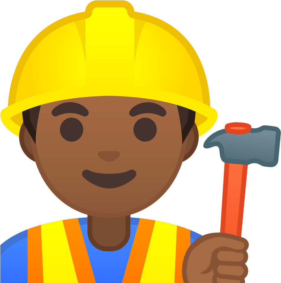 Download Svg Download Png - Construction Worker Icon (1024x1024), Png Download