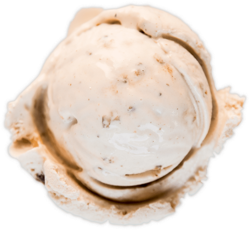 Pralines And Cream - Pralien Ice Cream Scoop Png (910x810), Png Download
