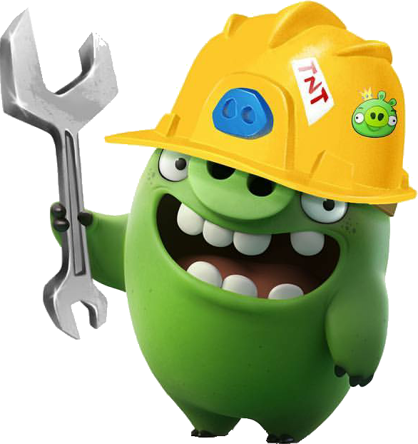 Abmovie Construction Worker - Piggy Tales, 1 Dvd Dvd (586x622), Png Download