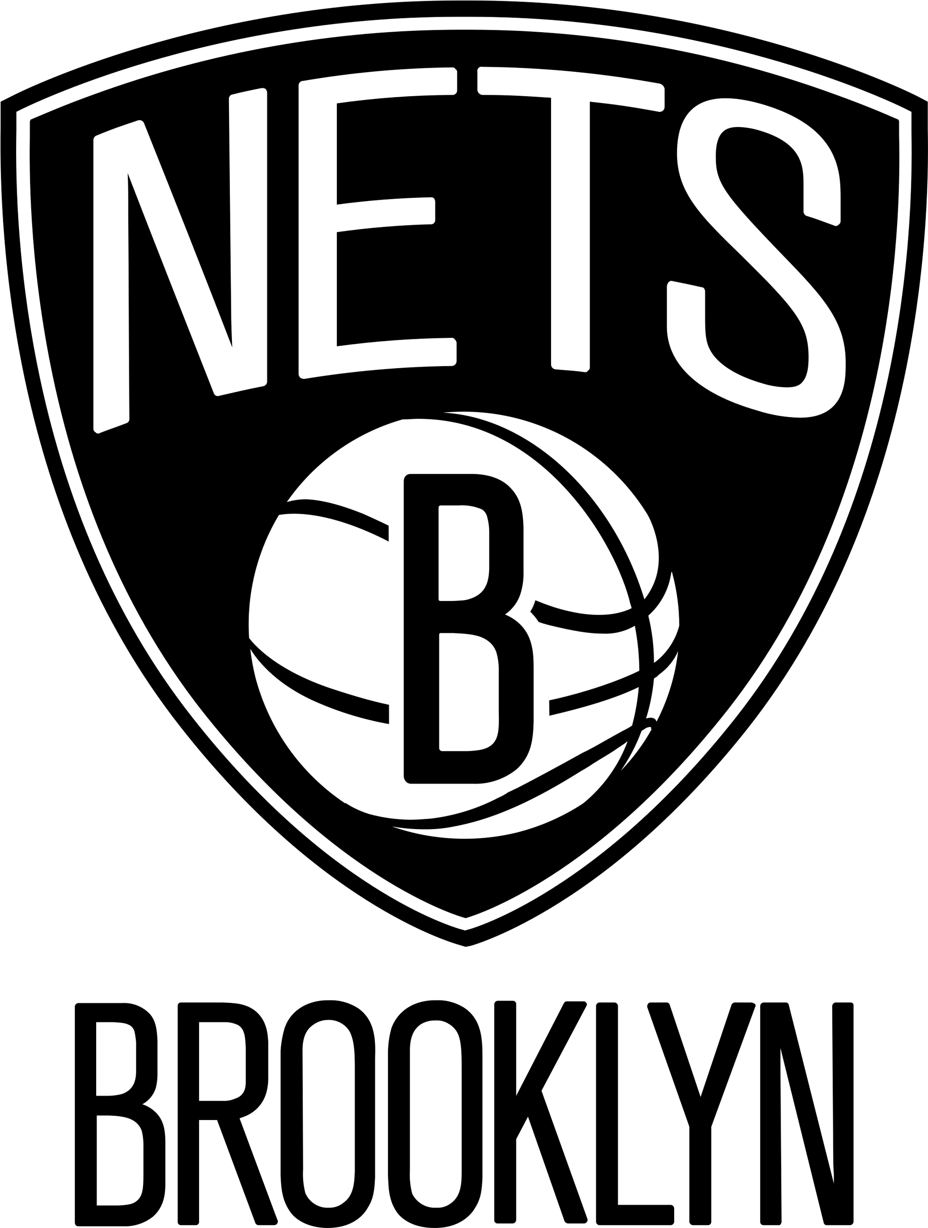 Brooklyn Nets Logo Transparent - Brooklyn Nets Logo Png (2400x2911), Png Download