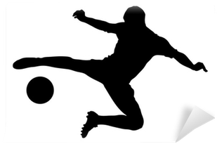 A Silhouette Of A Soccer Player Shooting A Ball Wall - Gildan Dance School T Shirts Custom Printed T Shirts (400x400), Png Download