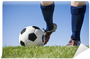 Kicking The Soccer Ball Wall Mural • Pixers® • We Live - Legs Kicking A Soccer Ball (400x400), Png Download