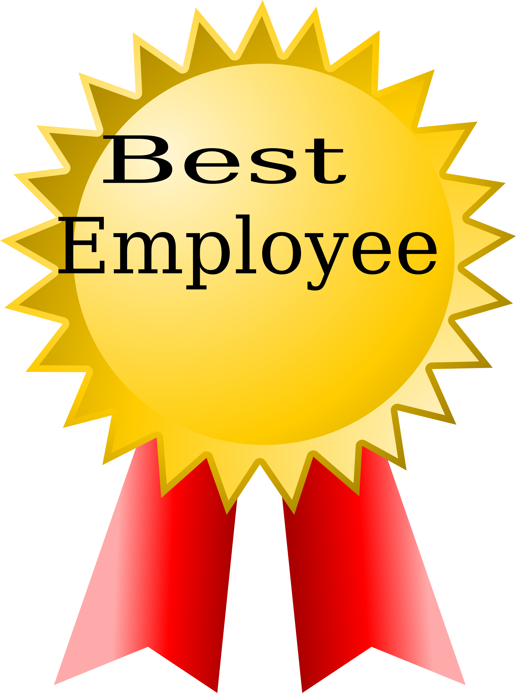 Svg Freeuse Download Good - Best Employee Of The Year (444x597), Png Download