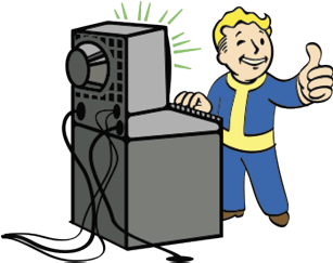 The Vault Fallout Wiki - Fallout 4 Hacker Perk (306x400), Png Download