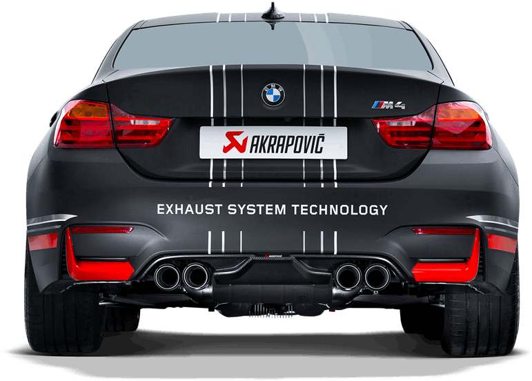 Akrapovic Bmw F8x M3/m4 Carbon Fiber Rear Diffuser - Bmw M4 Akrapovic (1075x675), Png Download