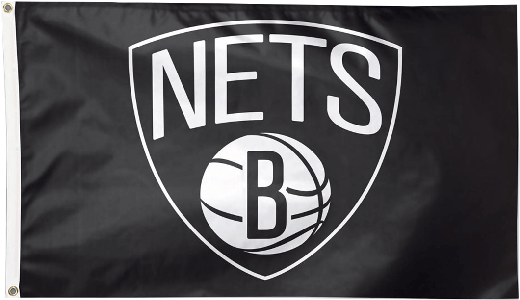 Brooklyn Nets Flags 3x5 Ft (520x416), Png Download