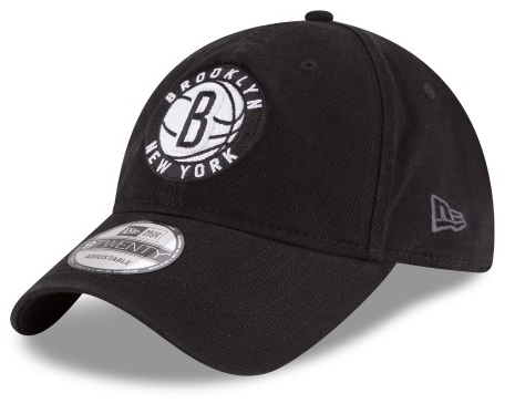 New Era Brooklyn Nets Nba Core Classic Tw 9twenty Strapback - New Era Golden State Warriors Cap - Black (500x600), Png Download