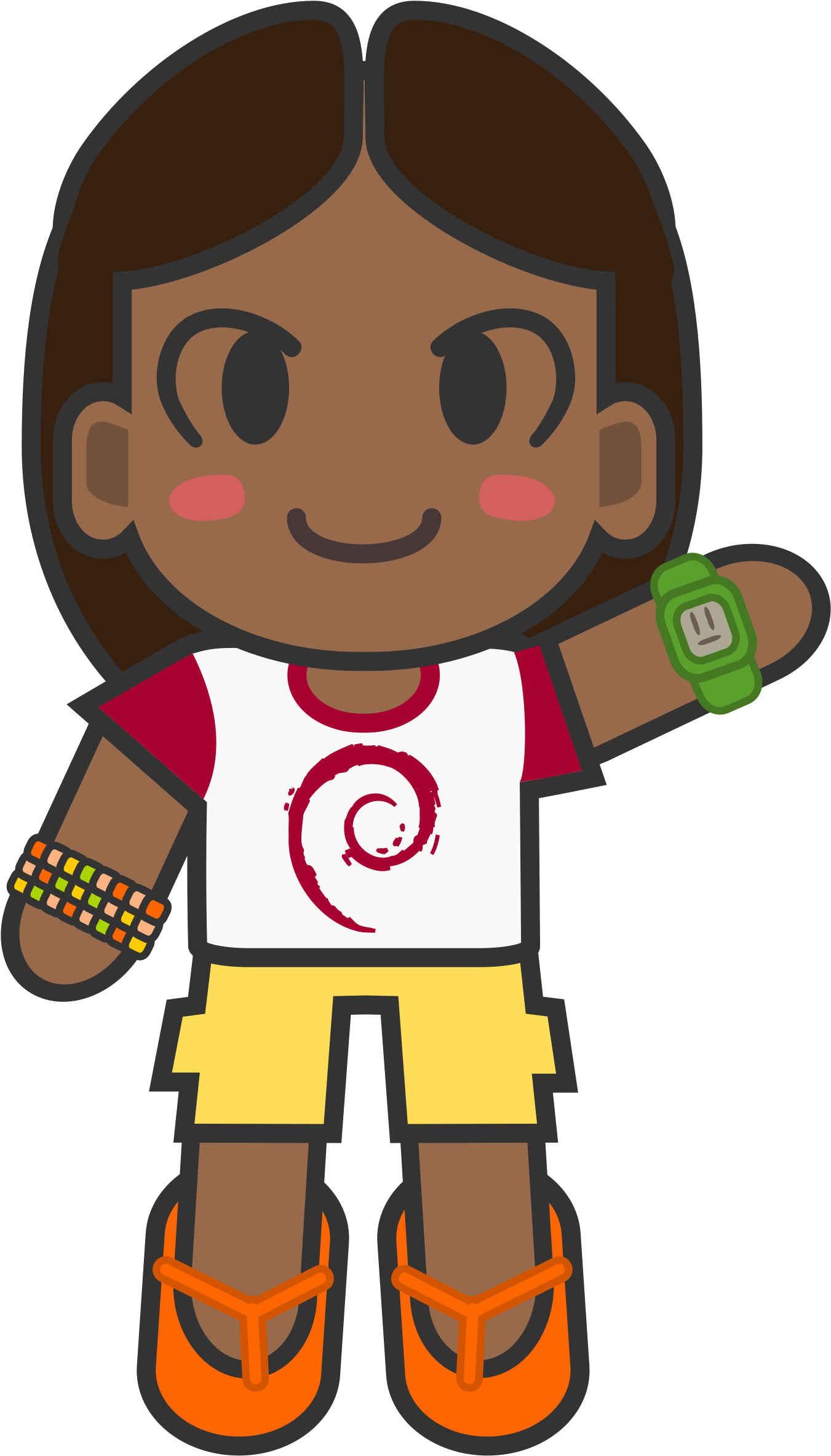 This Free Icons Png Design Of Kawaii Hacker (1412x2400), Png Download