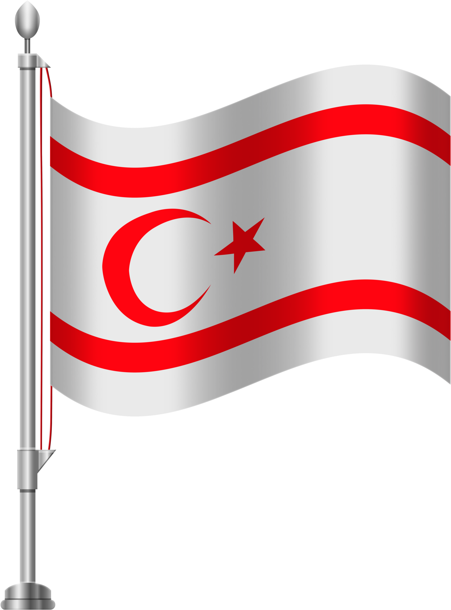 Northern Cyprus Flag Png Clip Art - Swaziland Flag Transparent Background (1536x2000), Png Download