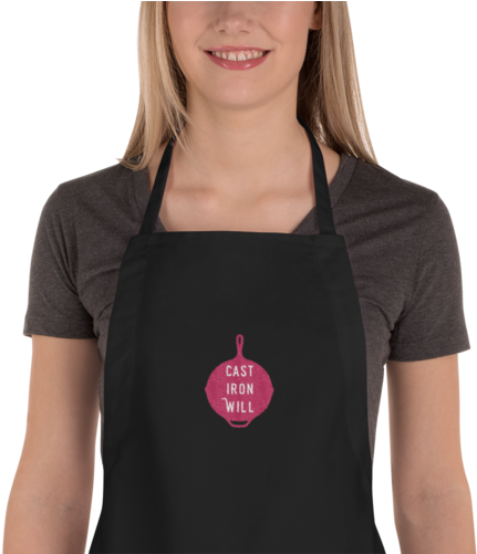 Cast Iron Will Embroidered Apron - Apron (500x500), Png Download