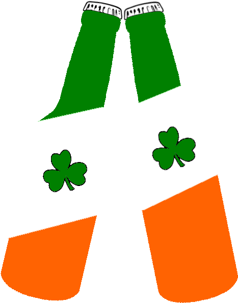 Beer Bottles Irish Flag - Irish Png (502x617), Png Download