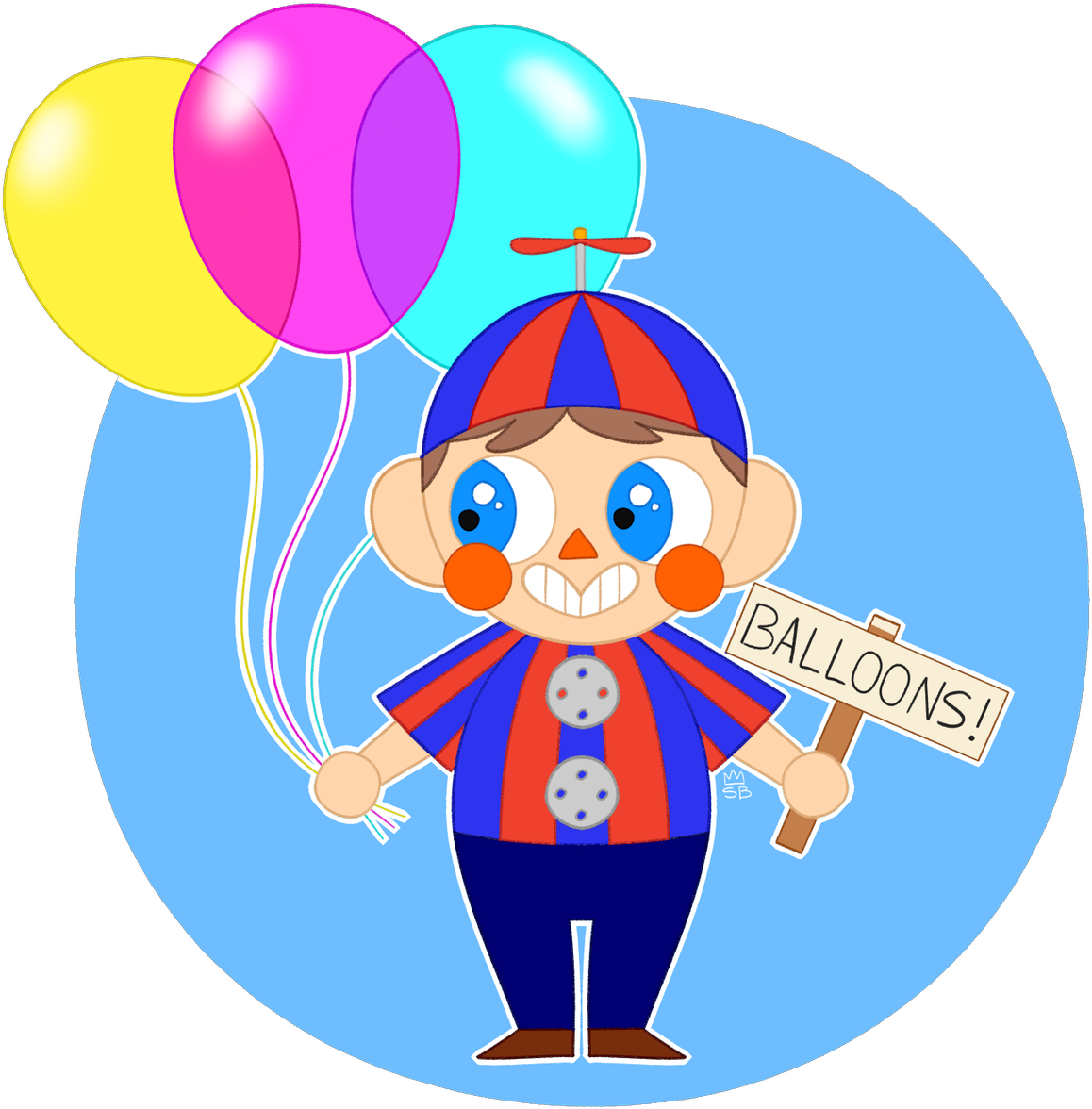 #sisterlocation #circusbaby #balloonboy #fanart #fivenightsatfreddys (1193x1200), Png Download