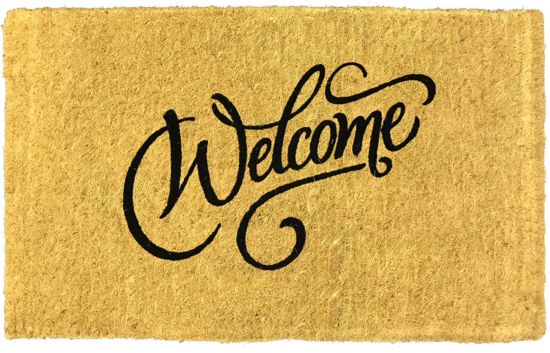 Clip Art Freeuse Stock Welcome Swirl Coir Doormat X (1848x1848), Png Download