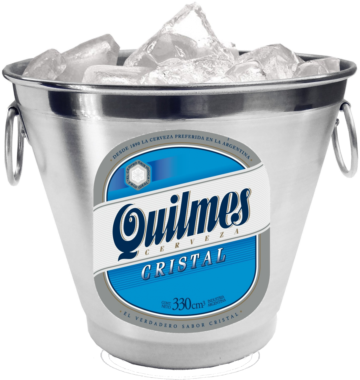 Balde De Gelo Alumínio Polido Quilmes (1221x1280), Png Download