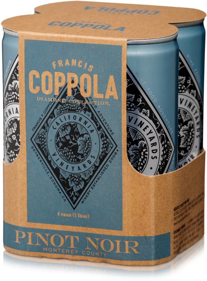 Francis Ford Coppola Diamond Collection 4-pack Pinot (768x969), Png Download