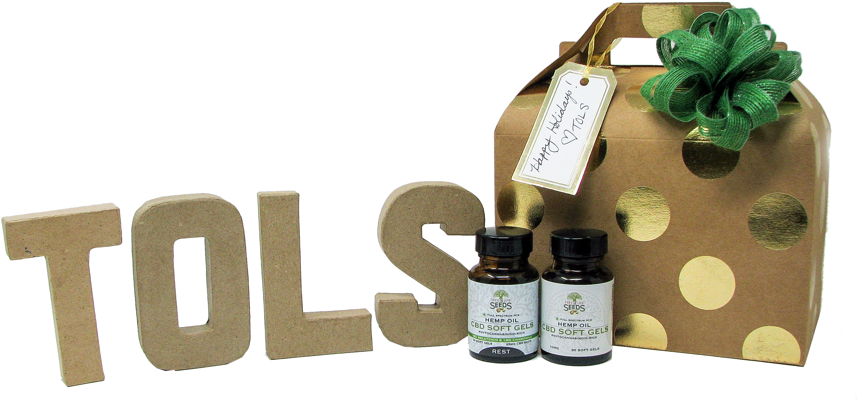 Tree Of Life Seeds Cbd Soft Gels Gift Set (3081x1684), Png Download