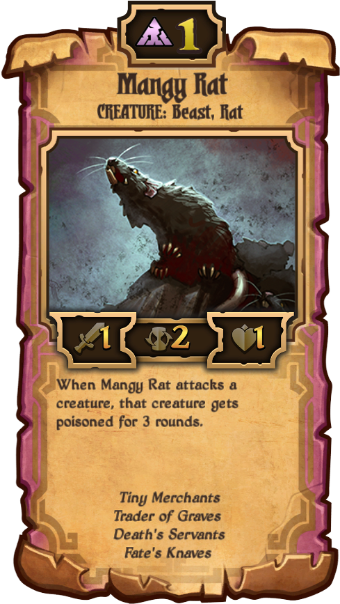 59 Lifestealer 162 Loyal Darkling 165 Mangy Rat (501x870), Png Download