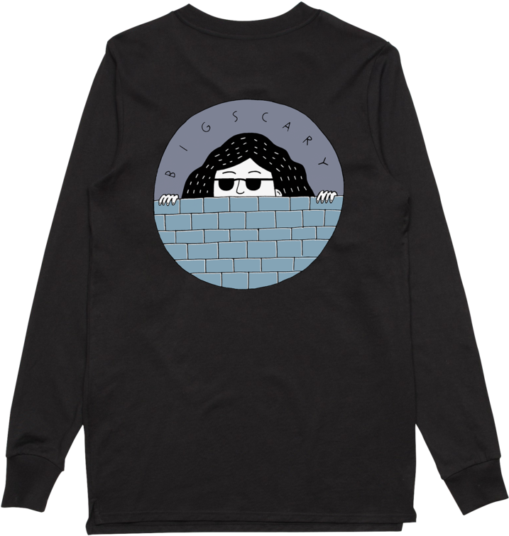 Peeping Tom/ Black Longsleeve T-shirt (1024x1024), Png Download