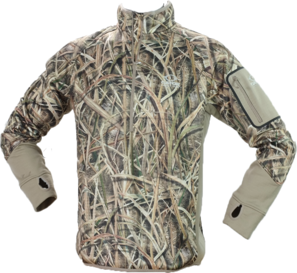Waterfowl Smooth Fleece Pullover Mossy Oak Shadow Grass (580x532), Png Download