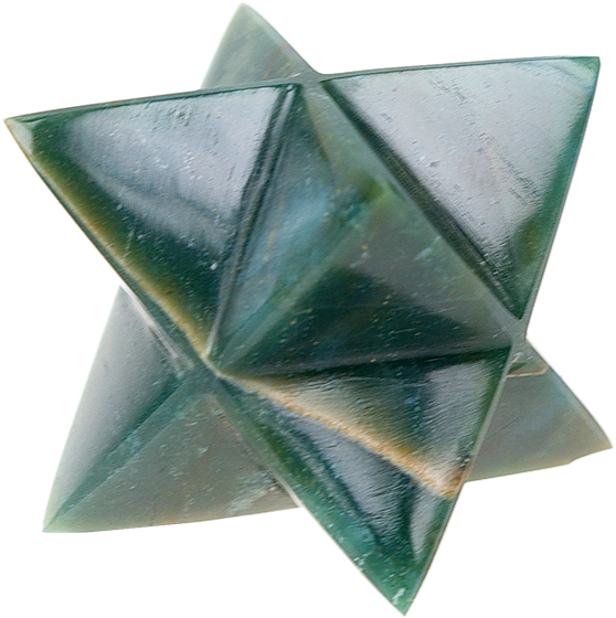 Etoile De Merkaba En Héliotrope Bloodstone Merkaba (567x575), Png Download