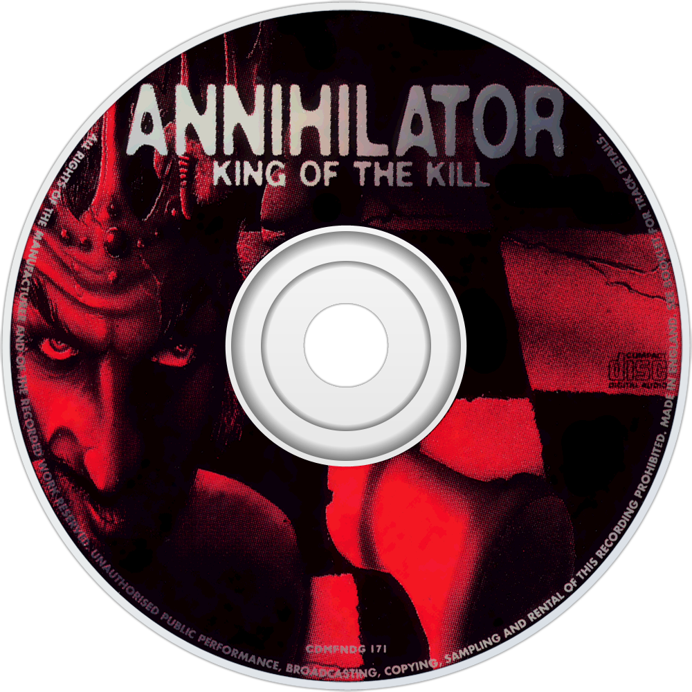 Annihilator King Of The Kill Cd Disc Image (1000x1000), Png Download