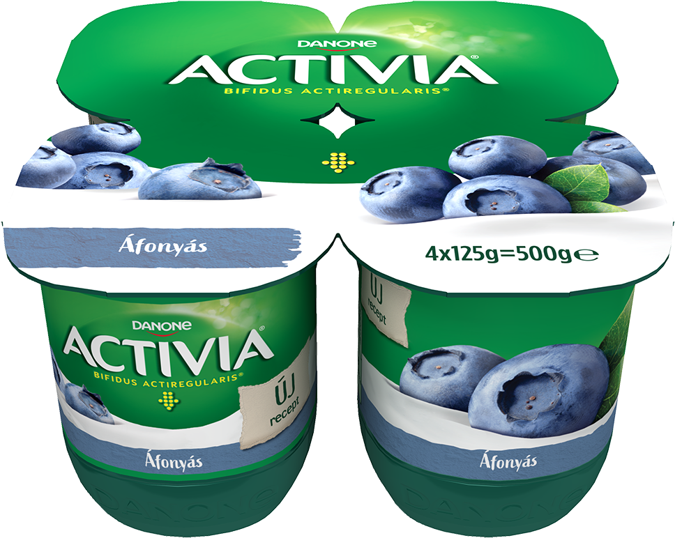 Activia Gyümölcsös Áfonyás (967x967), Png Download