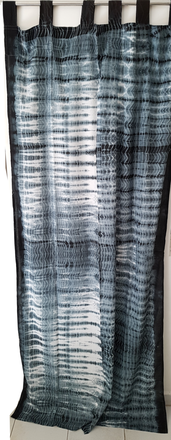 Shibori Sheer Curtain (580x1487), Png Download