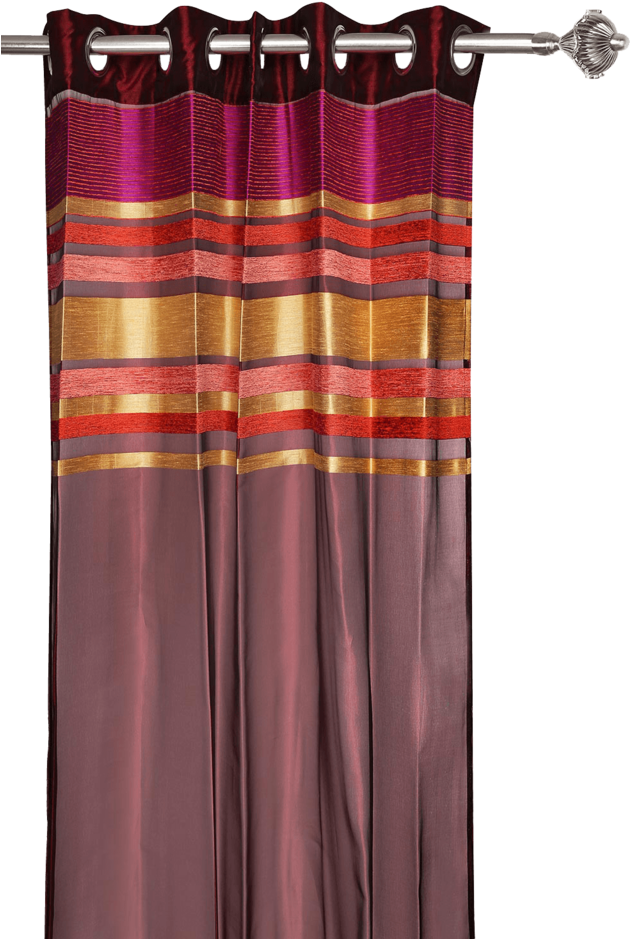 Window Curtain - Sheer - Chenile Stripe (640x960), Png Download