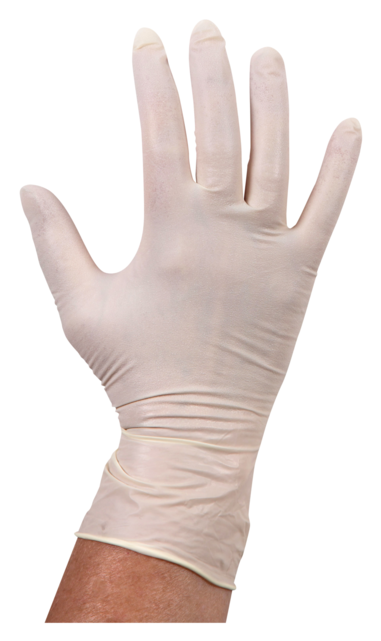 Comfort Glove, Latex, Powder Free, S, White (640x640), Png Download