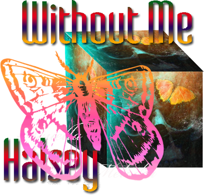 Without Me - Halsey (695x664), Png Download