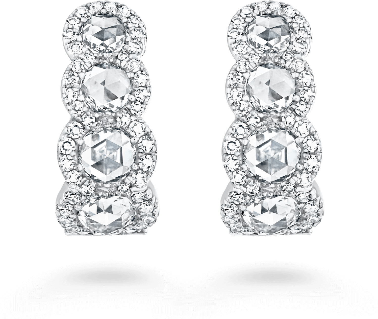 Rc 09 009 01 F1 Rose Cut Earrings (4000x4000), Png Download