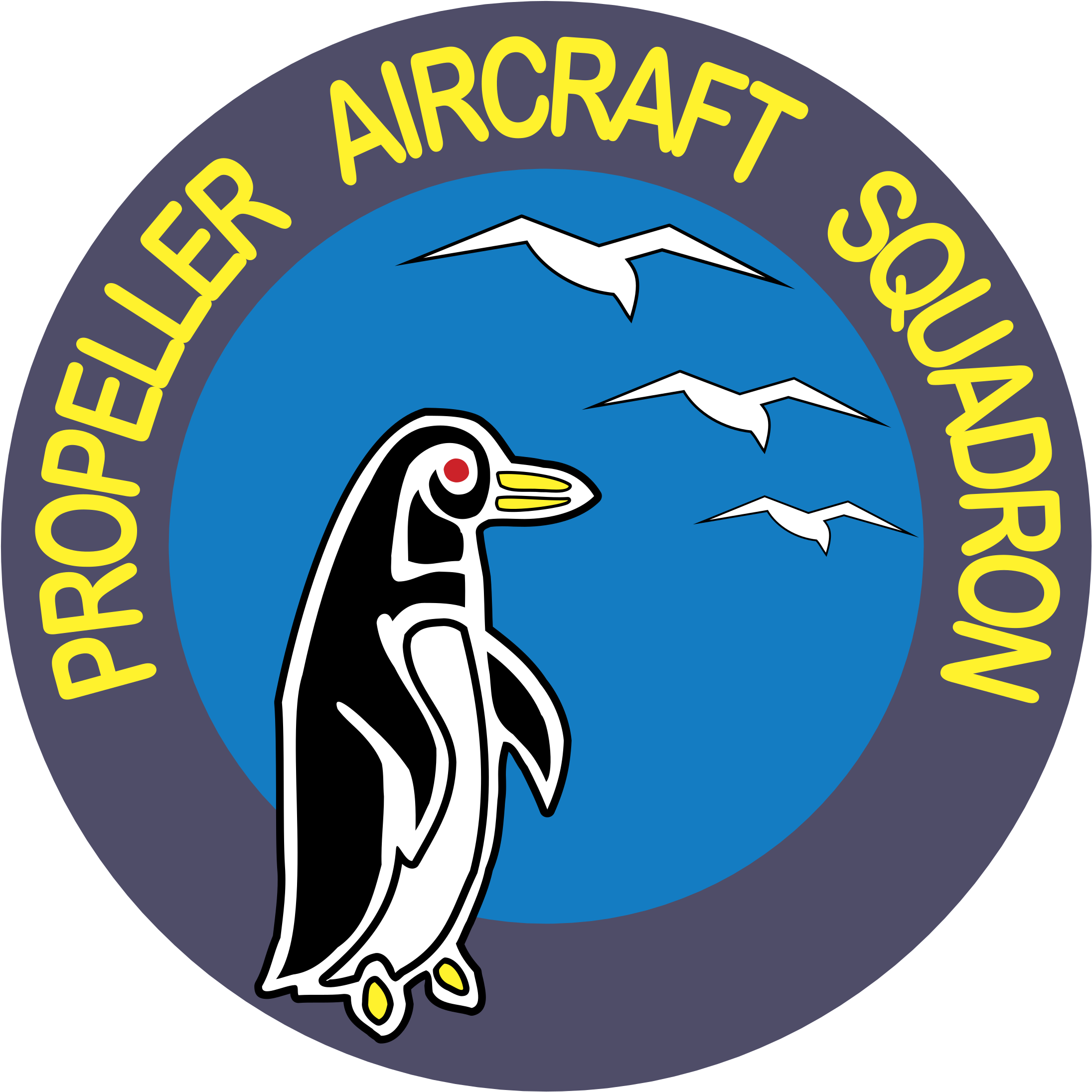 Propeller Aircraft Squadron Logo Png Transparent (2400x2400), Png Download