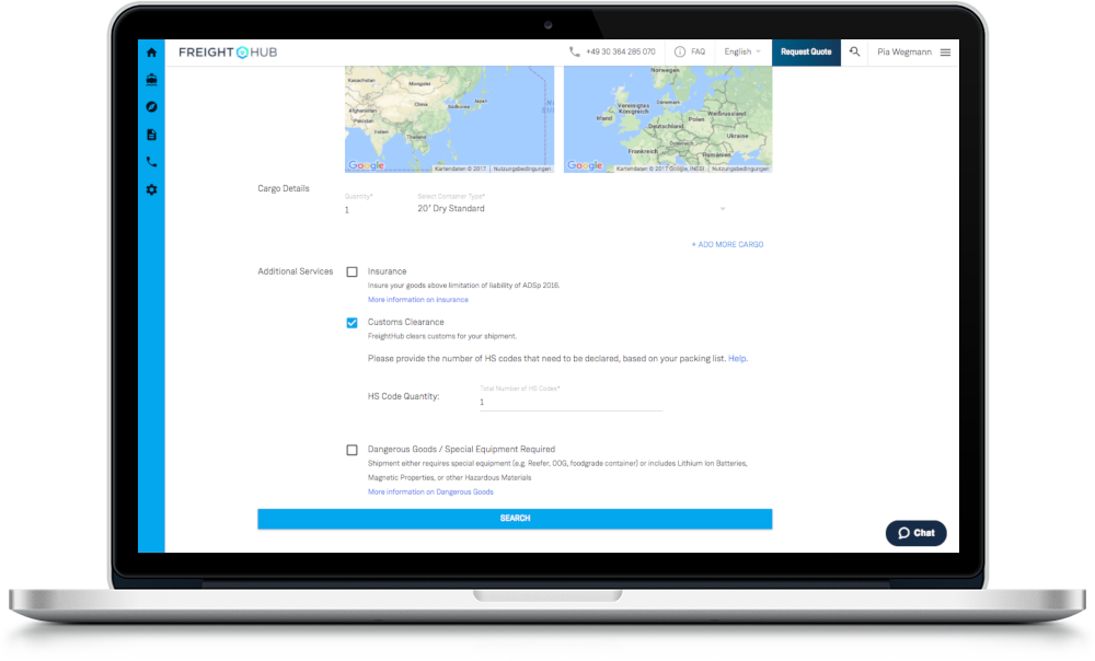 Customs Clearance Can Easily Be Booked Over The Freighthub (1000x604), Png Download
