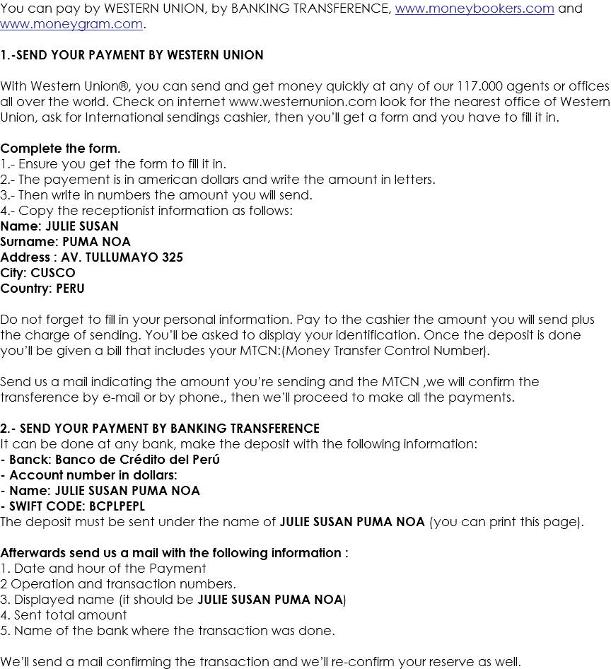 You Can Pay By Western Union, By Banking Transference, (864x946), Png Download