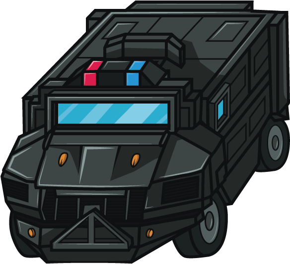 A Swat Team Truck Vector Done For A Client's App Game (1024x768), Png Download
