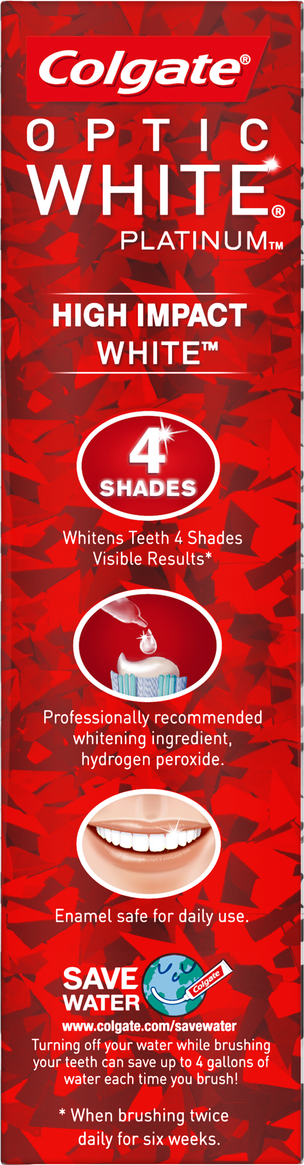 Colgate Optic White High Impact White Whitening Toothpaste (2500x2500), Png Download