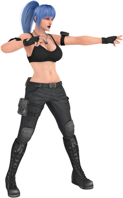 Doa X Kof Leona Mod Animation By Protocolx27-da5mna9 (462x700), Png Download