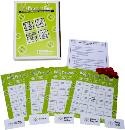Drug Prevention Bingo Game For Teens (600x600), Png Download