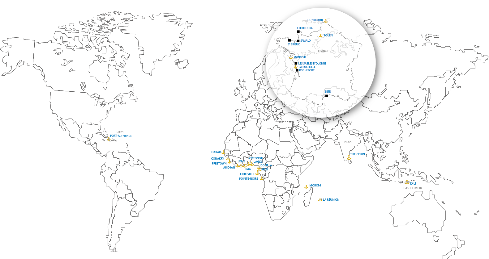 Our Ports And Terminals (1581x839), Png Download