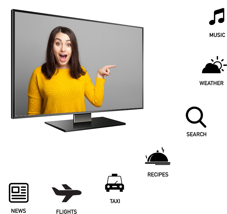 Now Experience Amazon Alexa On Your Set Top Box With (748x707), Png Download