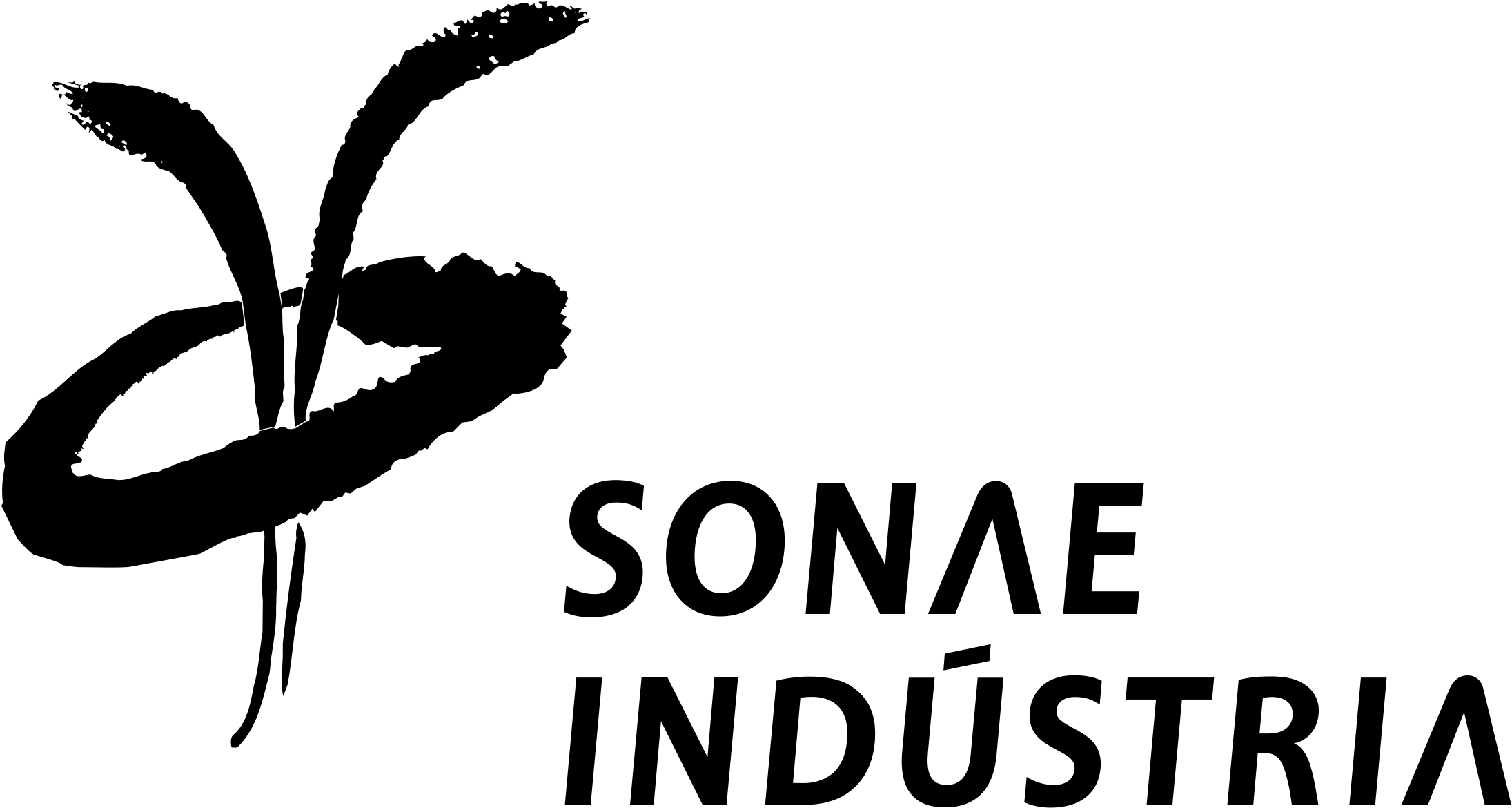 Sonae Industria Logo Black And White (2400x2400), Png Download