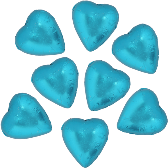 8 Blue Hearts (700x700), Png Download