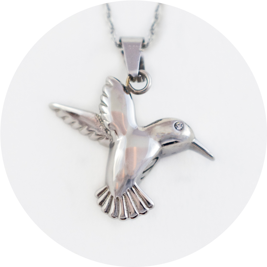 Pendant- Hummingbird (900x900), Png Download