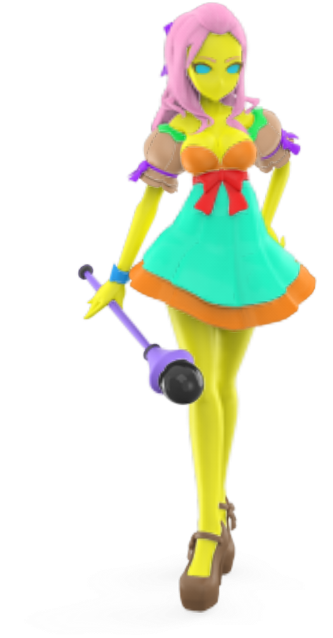 3d, 3d Model, Derpibooru Exclusive, Fluttershy, Magic (600x1024), Png Download