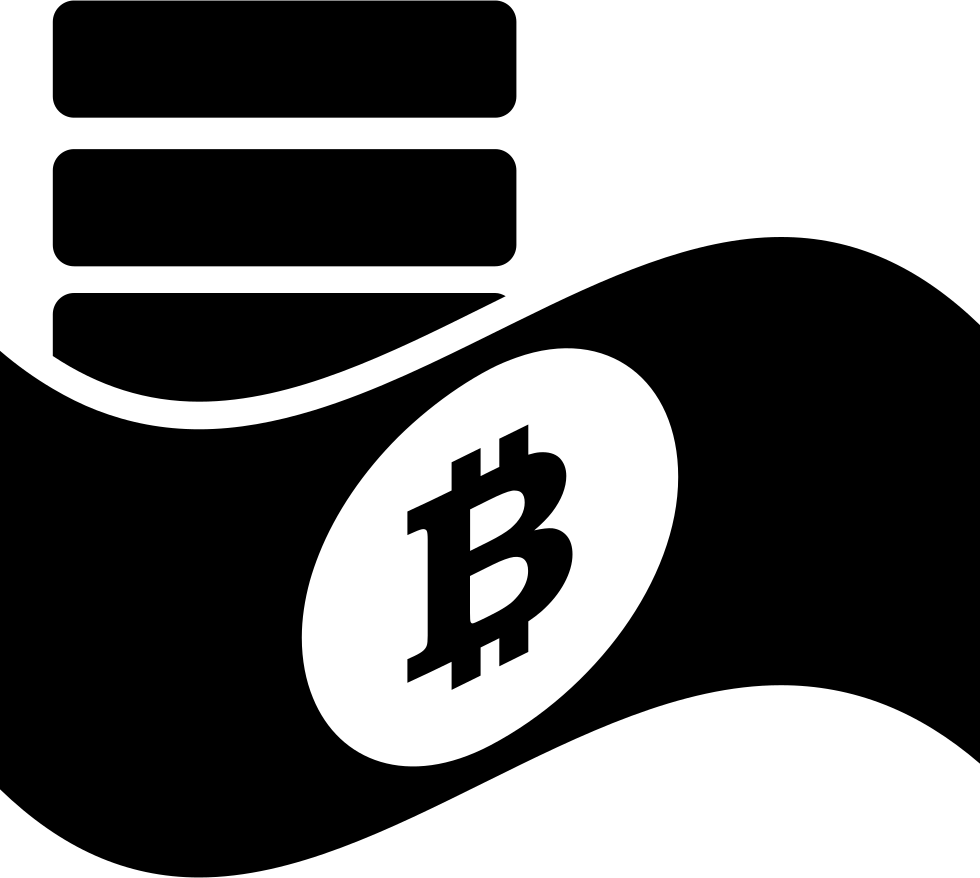 Bitcoin Symbol On Paper And Coins Comments (980x878), Png Download