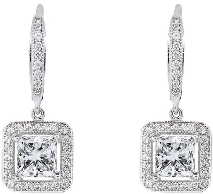 Cate & Chloe Ivy “faithful” 18k Gold Plated Drop Earrings (864x864), Png Download
