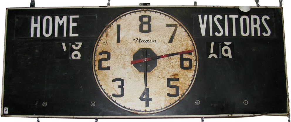 Vintage Basketball Scoreboard (991x991), Png Download