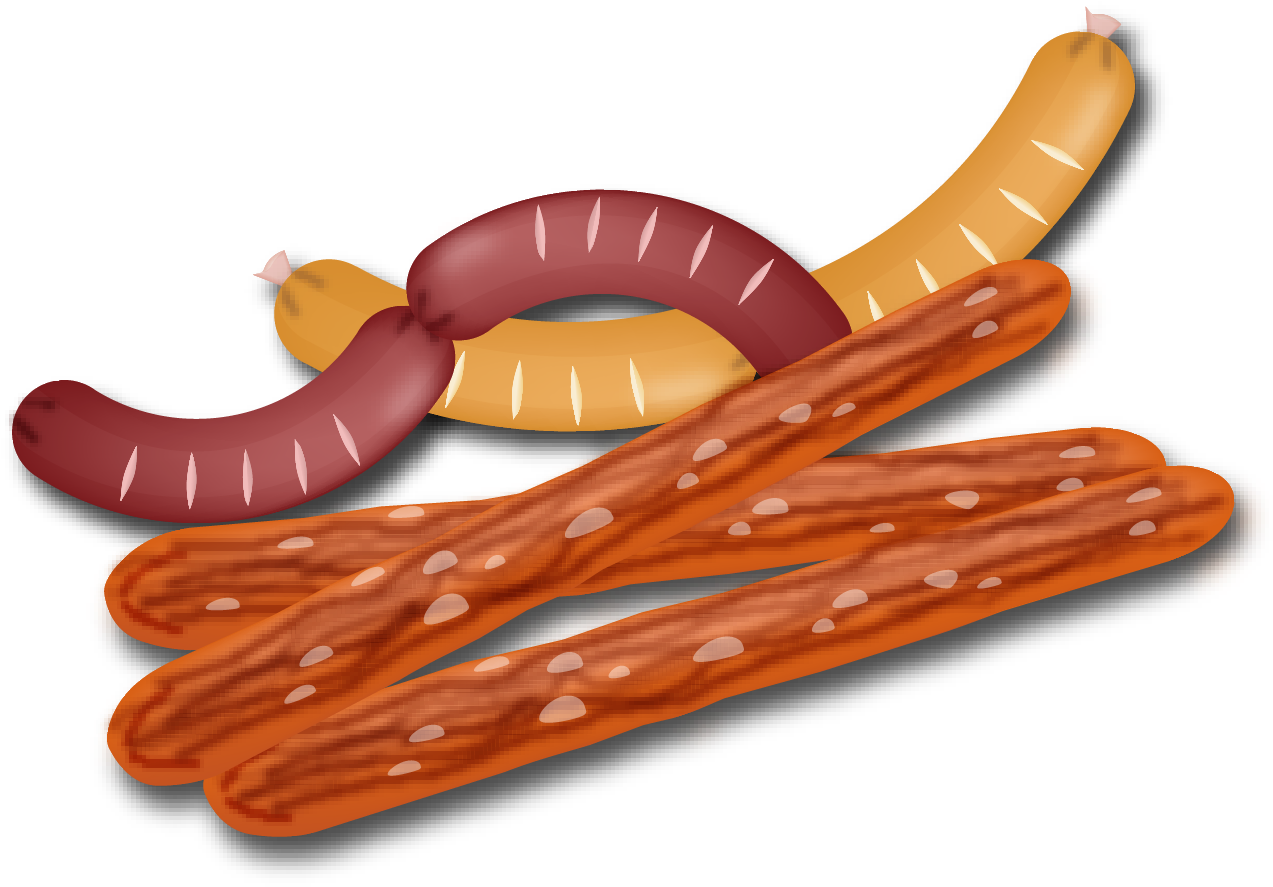 Download Uncured Ham, Sausage, Salami Full Size PNG Image PNGkit