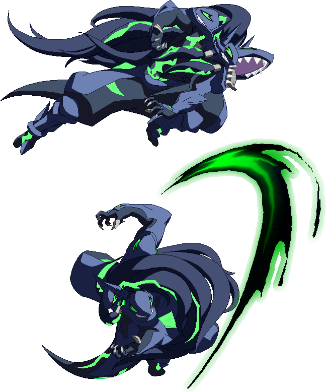 Bbcf Susanoo Sunderingclaws (648x778), Png Download
