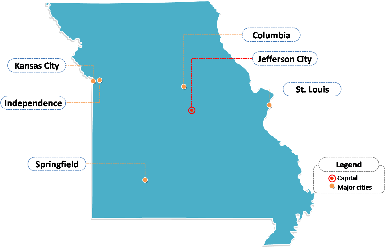 Missouri Outline Png (1334x852), Png Download